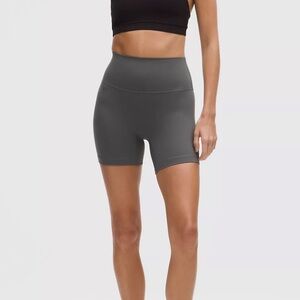 Lululemon Align High-Rise Shorts 6in/Onyx Gray/Like New